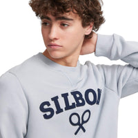 Thumbnail for 130061 Sudaderas Silbon Hombre Logo Raqueta Media Celeste