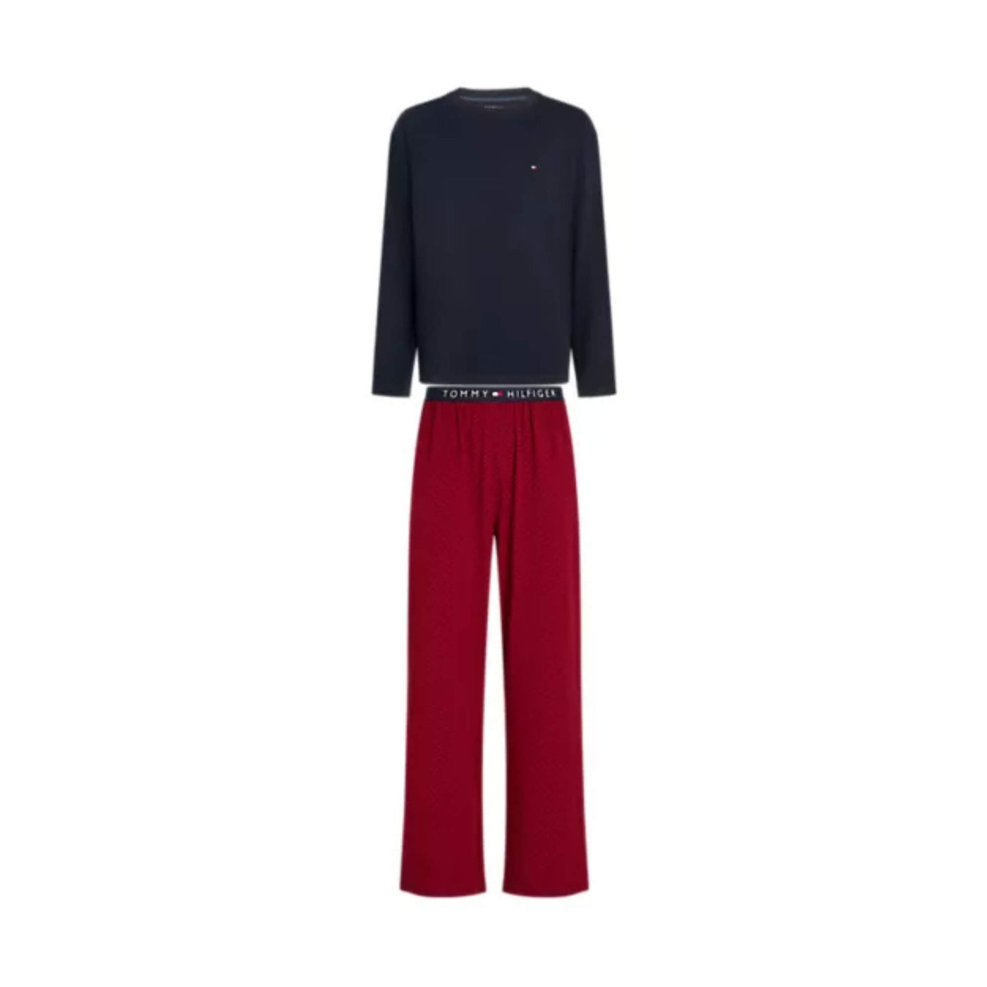 Tommy Hilfiger Pijamas Um0um036980wb Ls Jersey Pj Set Print - Boxed · imagen 1