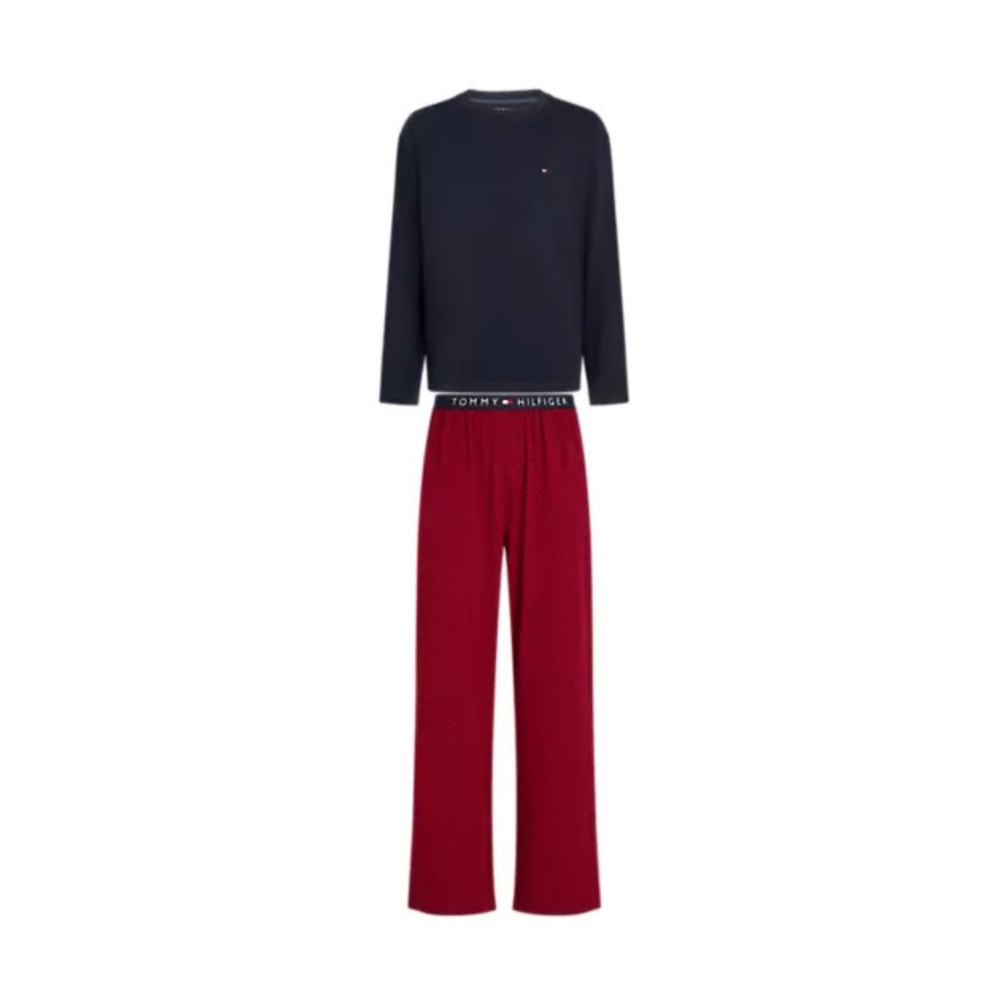 Tommy Hilfiger Pijamas Um0um036980wb Ls Jersey Pj Set Print - Boxed · imagen 1