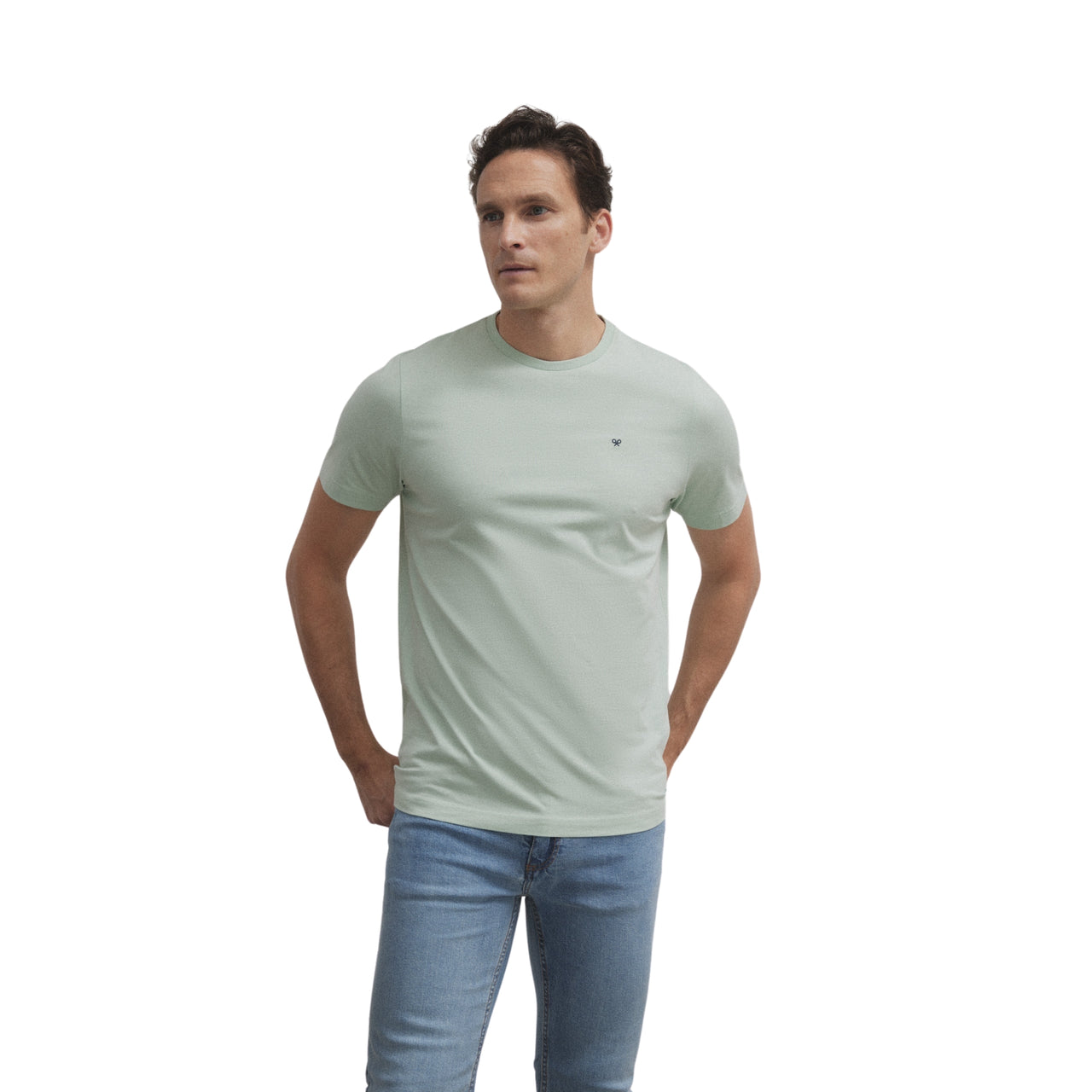 129946 Camiseta Silbon Minilogo Verde Claro