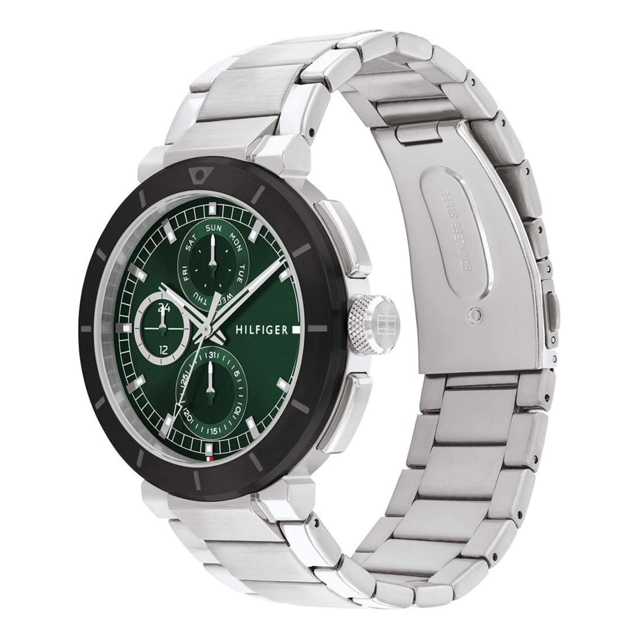 1792117 Relojes Tommy Hilfiger Hombre Lorenzo Plateado Y Verde Multifunción