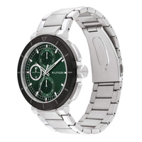 Thumbnail for 1792117 Relojes Tommy Hilfiger Hombre Lorenzo Plateado Y Verde Multifunción