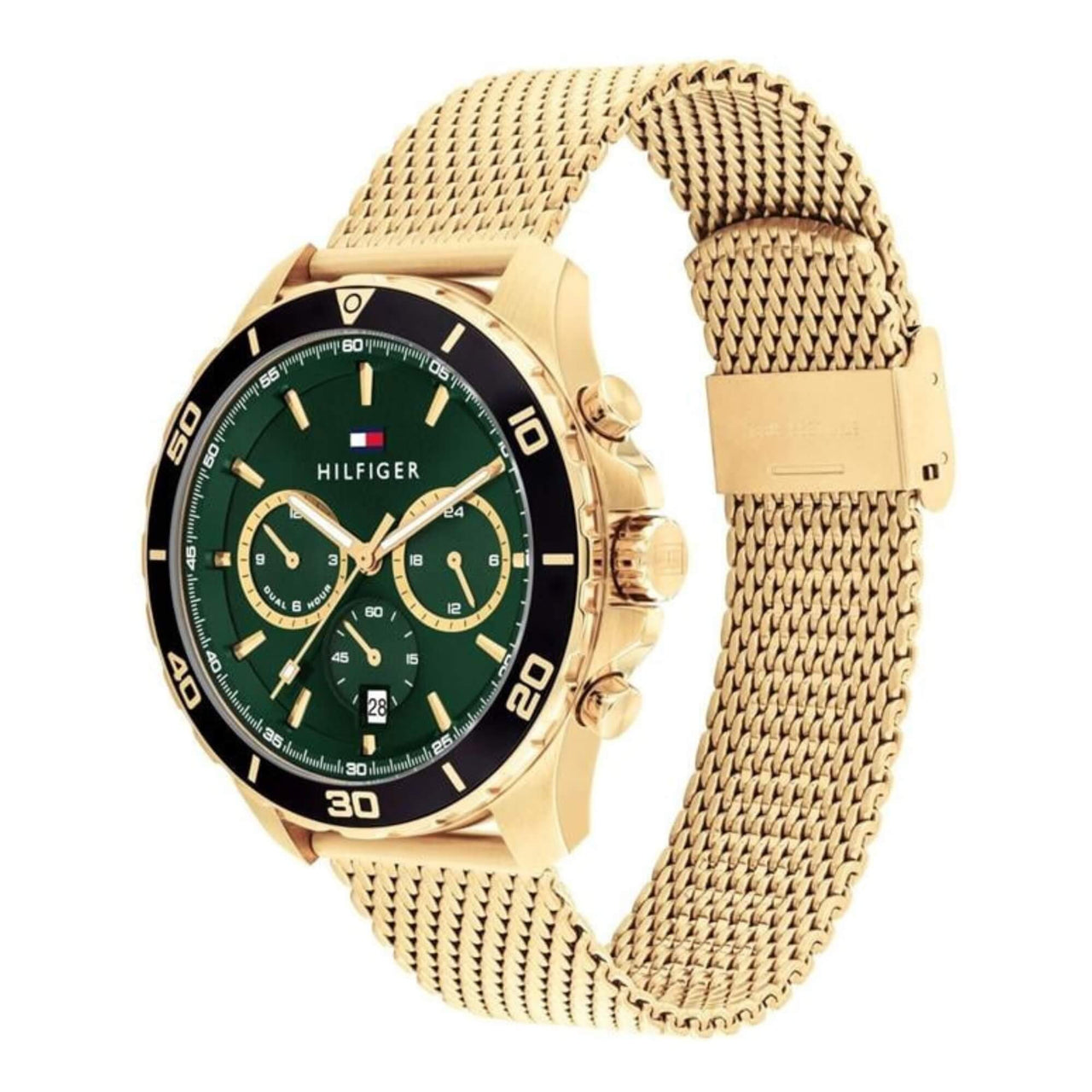 1792093 Relojes Tommy Hilfiger Hombre Jordan Dorado Y Verde Multifunción