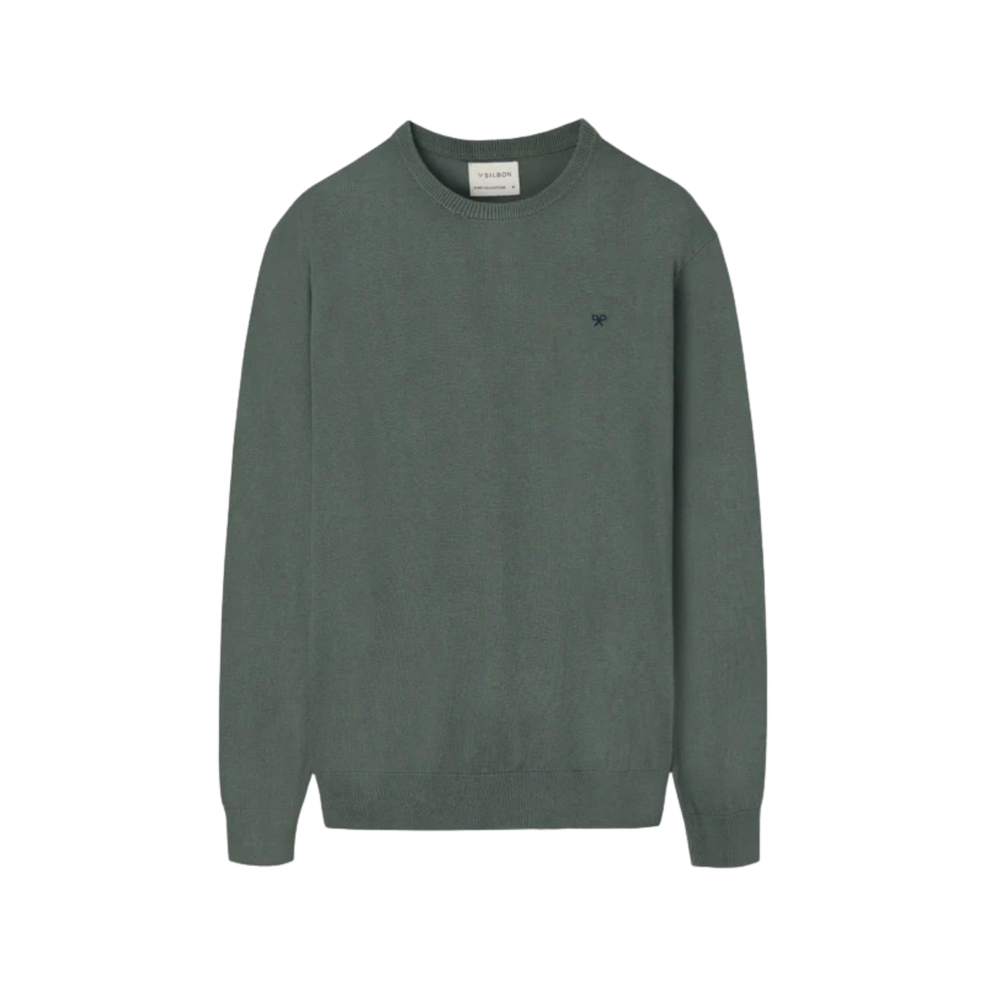 Silbon Jersey Classic Cuello Redondo Verde Claro · imagen 2