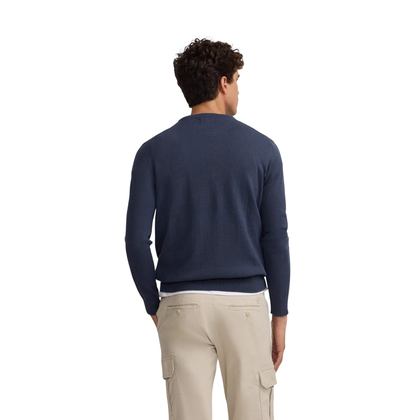 Silbon Jersey Classic Cuello Redondo Azul Gris · imagen 3