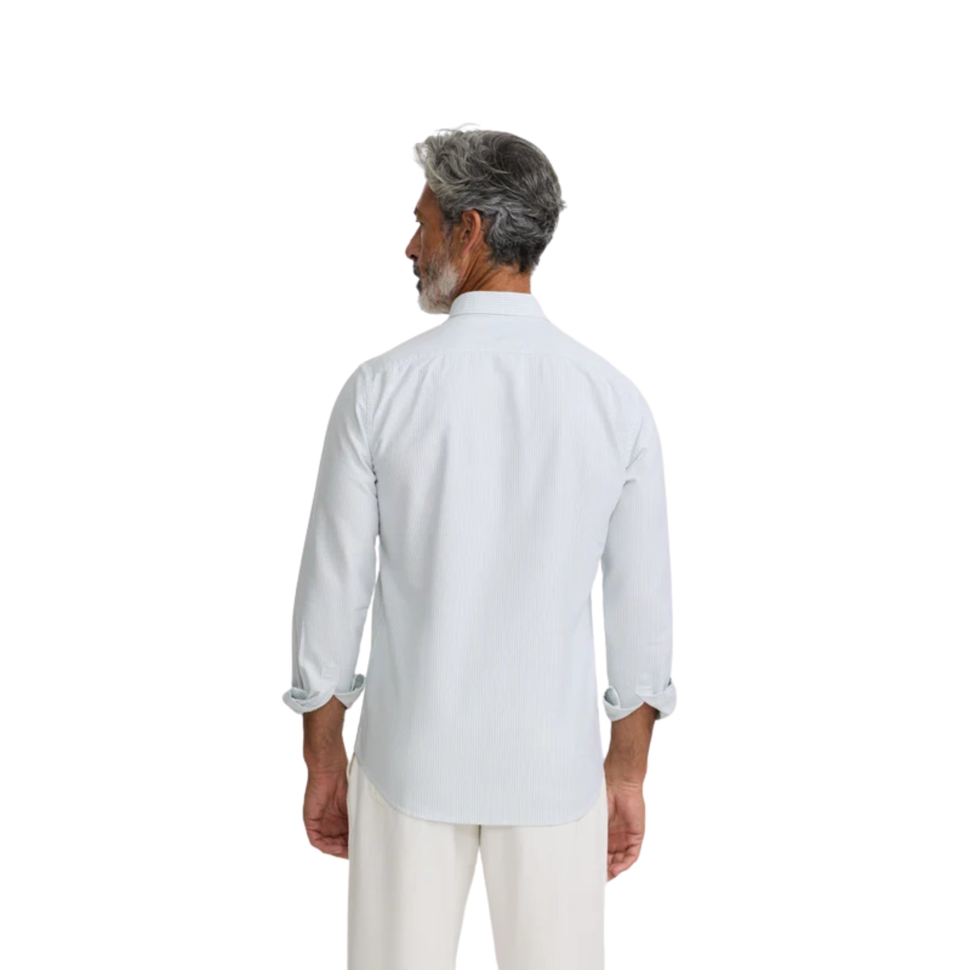 Silbon Camisa Sport Oxford Raqueta Rayas Verde · imagen 2
