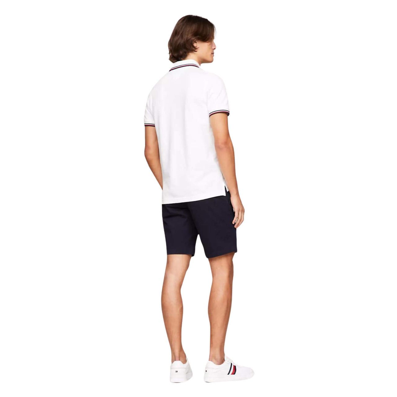 Mw0Mw13080Ybr Polos Tommy Hilfiger Hombre Core Tommy Tipped Slim Polo