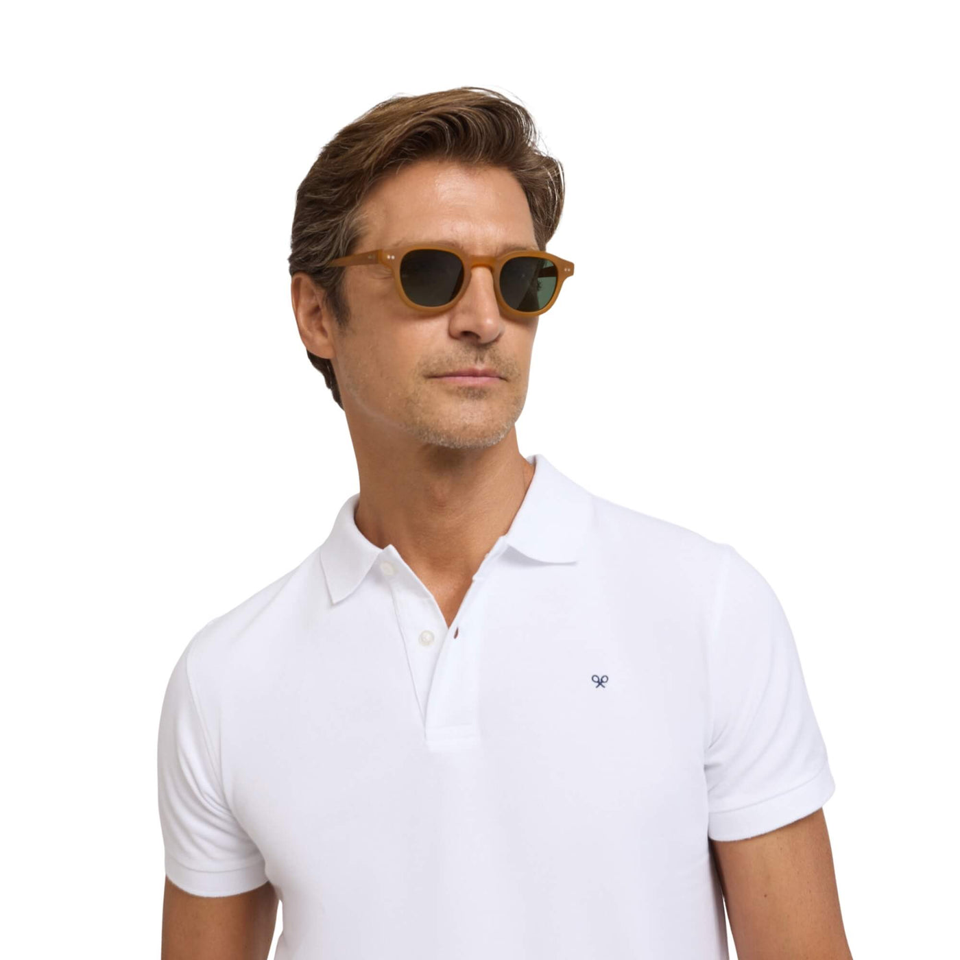 Polo Silbon Hombre Clásico Liso Blanco · imagen 3