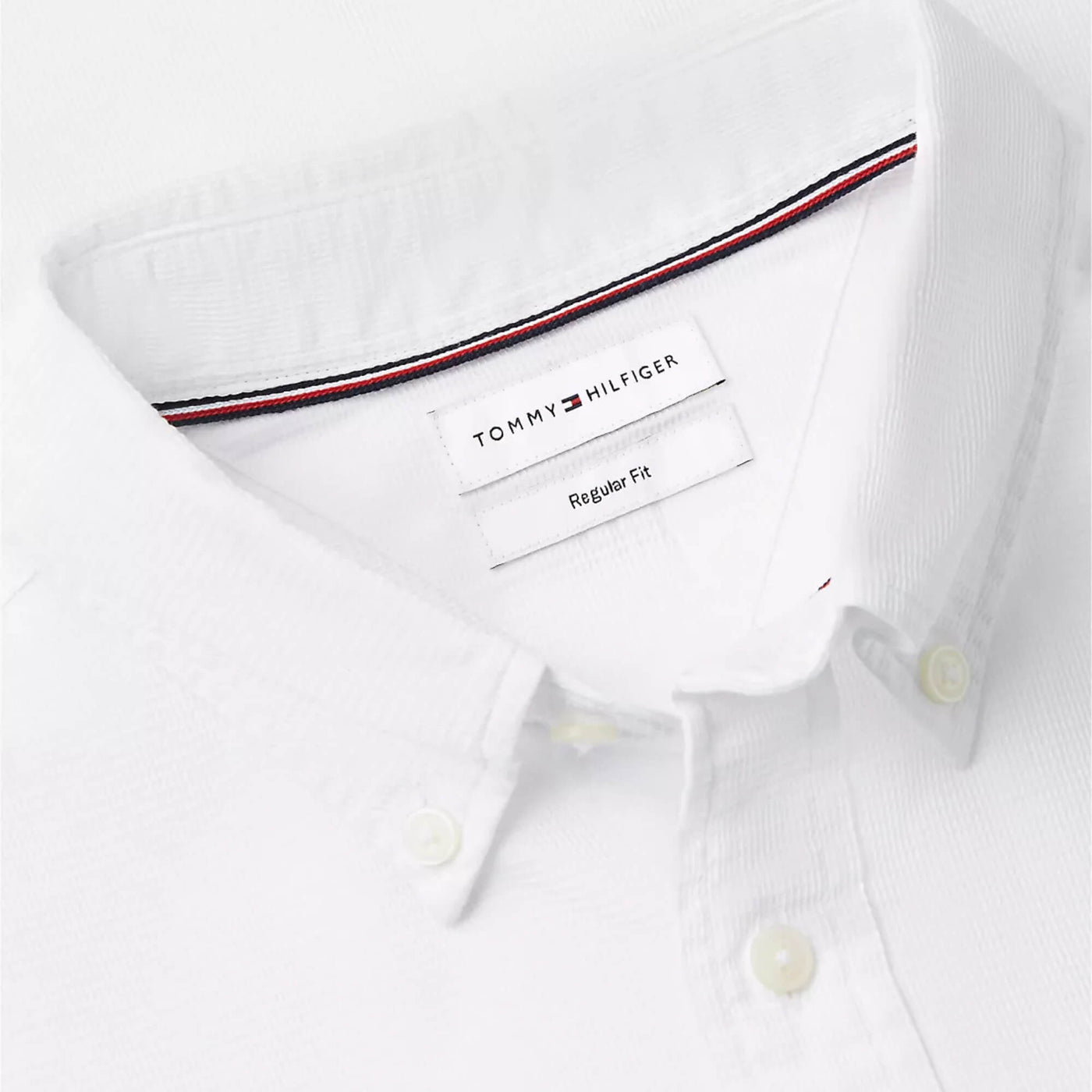 Camisa Tommy Hilfiger Hombre Flex Poplin Mini Dobby - Blanco · imagen 2