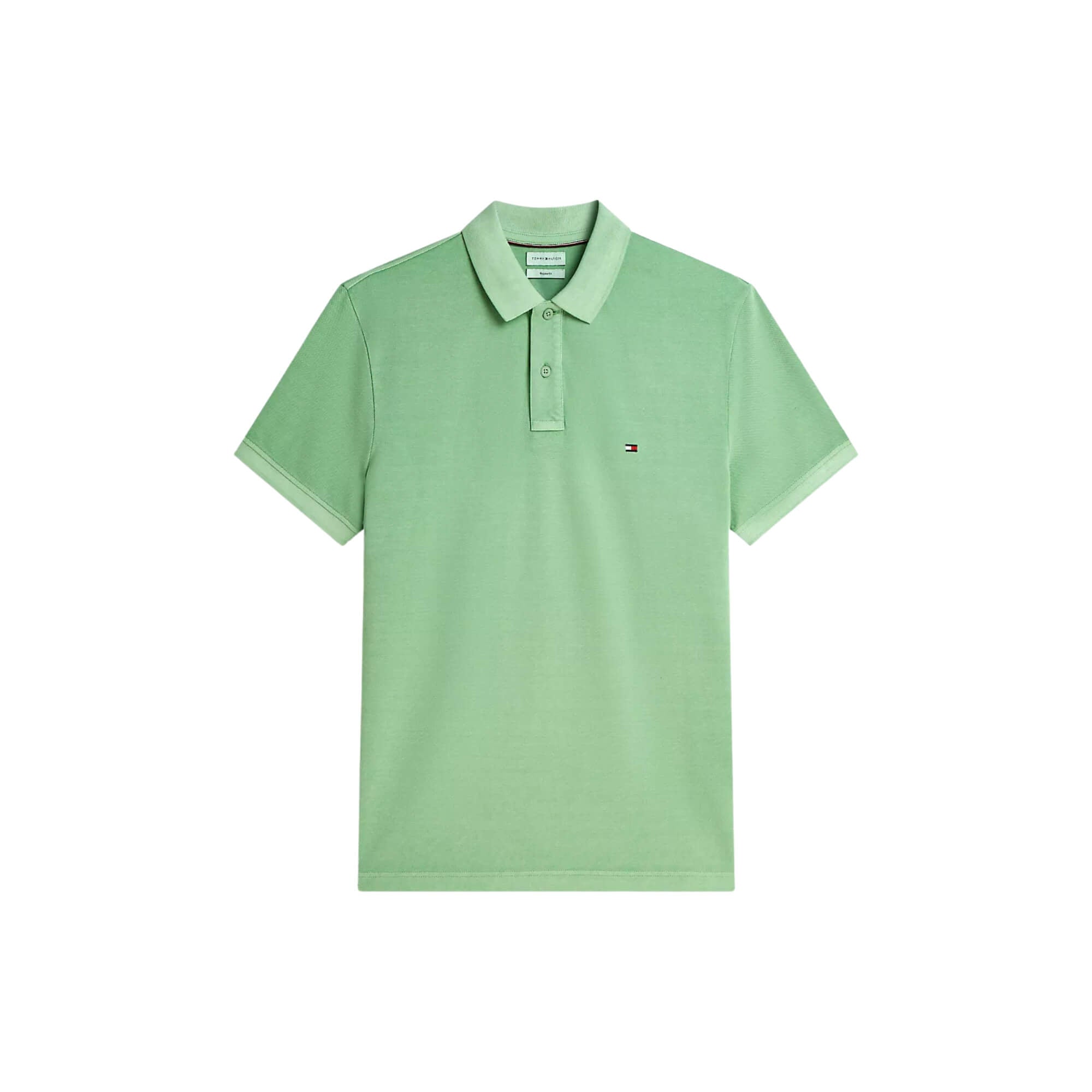 Polo Tommy Hilfiger Hombre Garment Dye Regular - VERDE · imagen 1