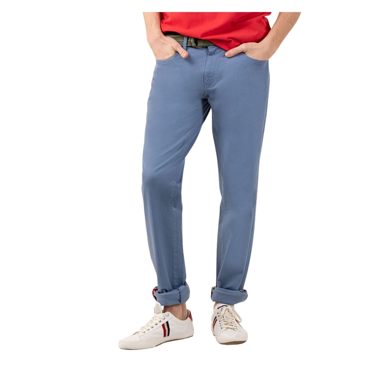 1020S220013 Pantalon el ganso pantalón 5 bolsillos azul