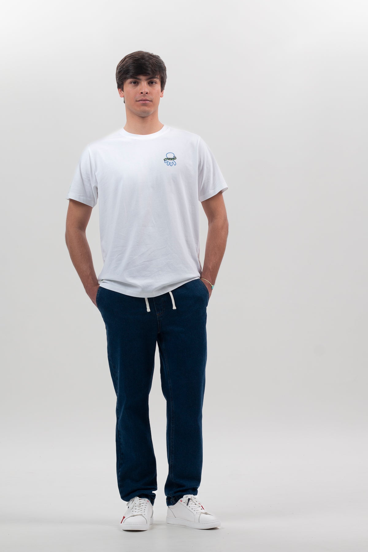 Camiseta El Pulpo Hombre Estampado Logo Blanco · imagen 2