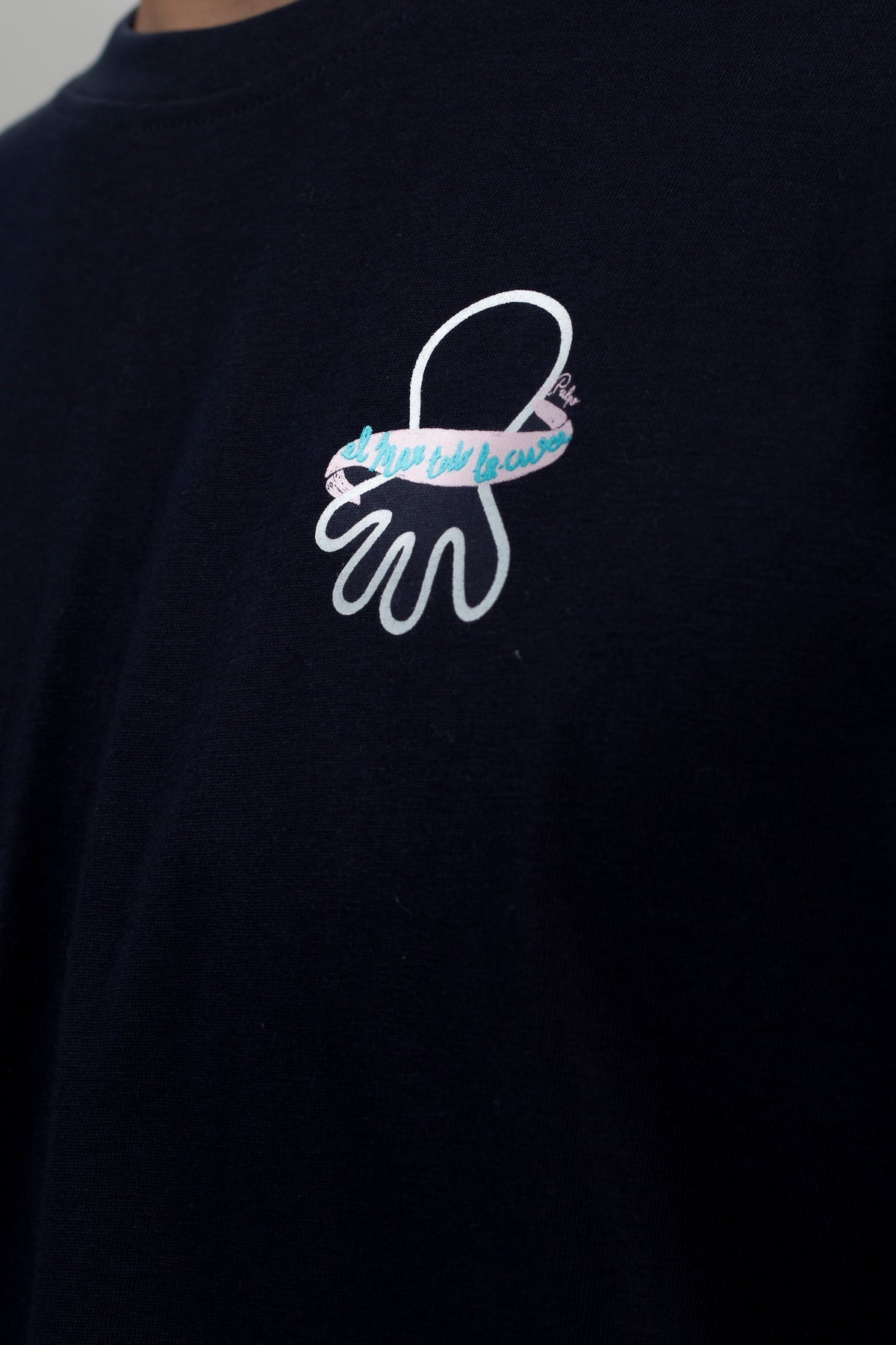 Camiseta El Pulpo Hombre Estampado Logo Azul Marino · imagen 4