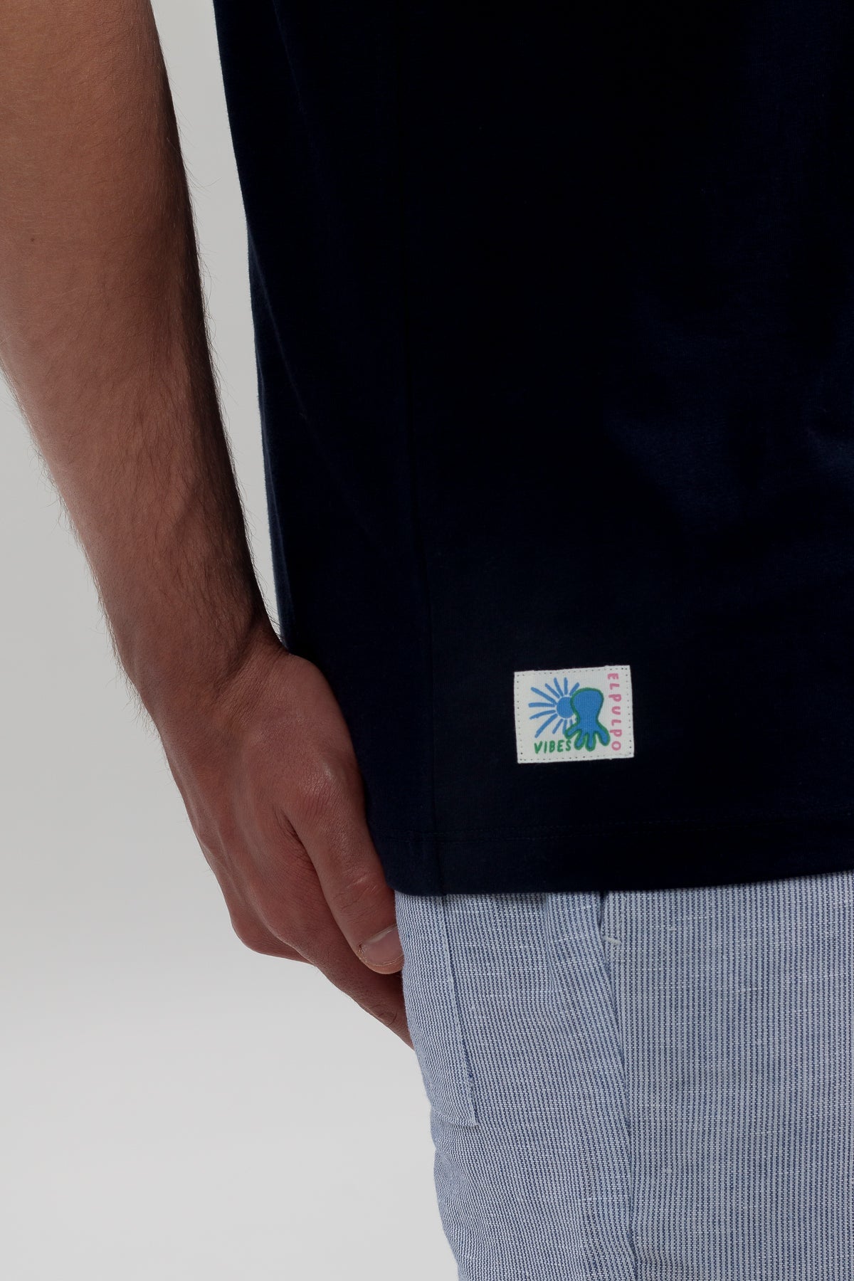 Camiseta El Pulpo Hombre Estampado Logo Azul Marino · imagen 6
