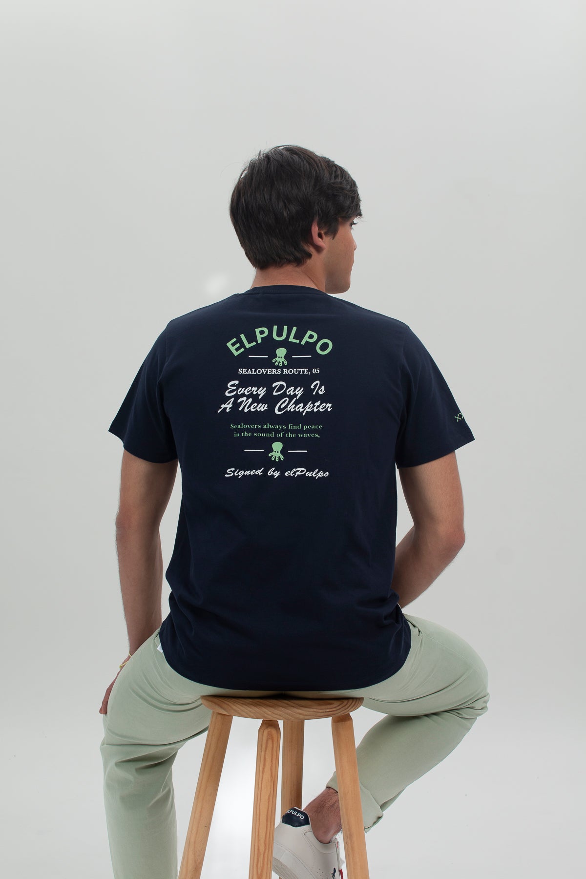 Camiseta El Pulpo Hombre New Chapter Azul Marino · imagen 1