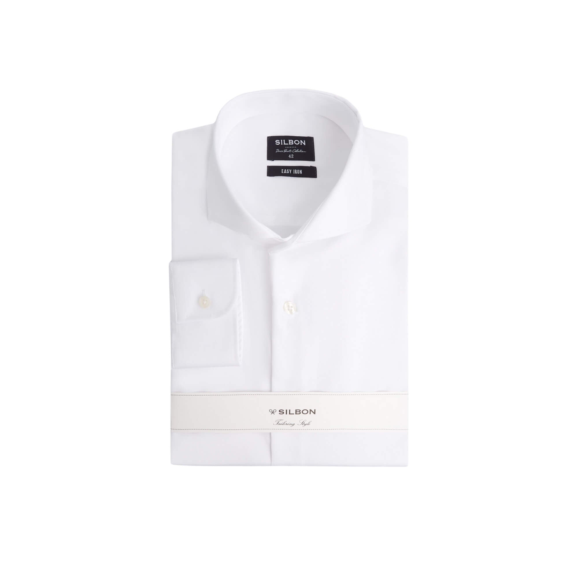 Camisa Vestir Blanca Puño Simple Easy Ir | Silbon · imagen 3