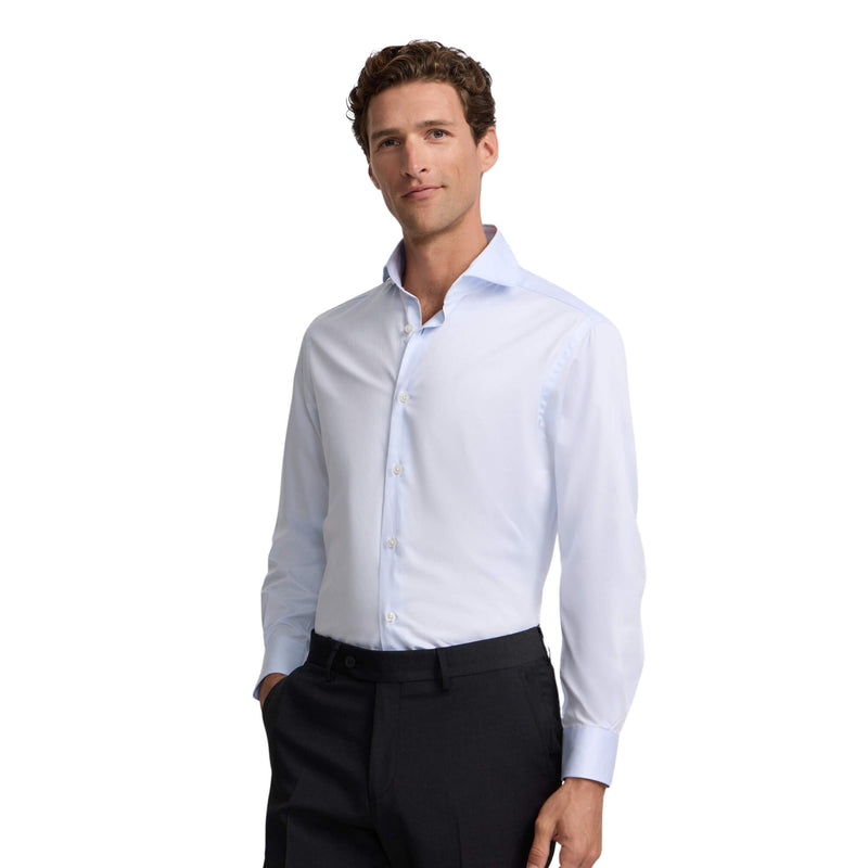 Camisa Vestir Celeste Clara Puño Simple | Silbon
