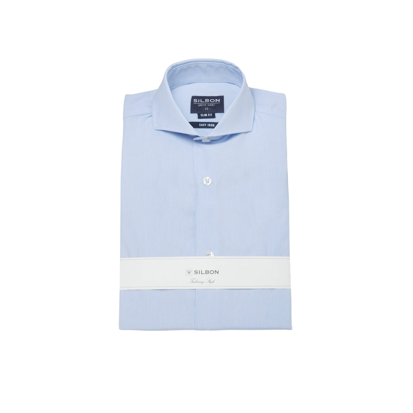 Camisa Silbon Hombre Vestir Mini Rayas Celeste · imagen 3