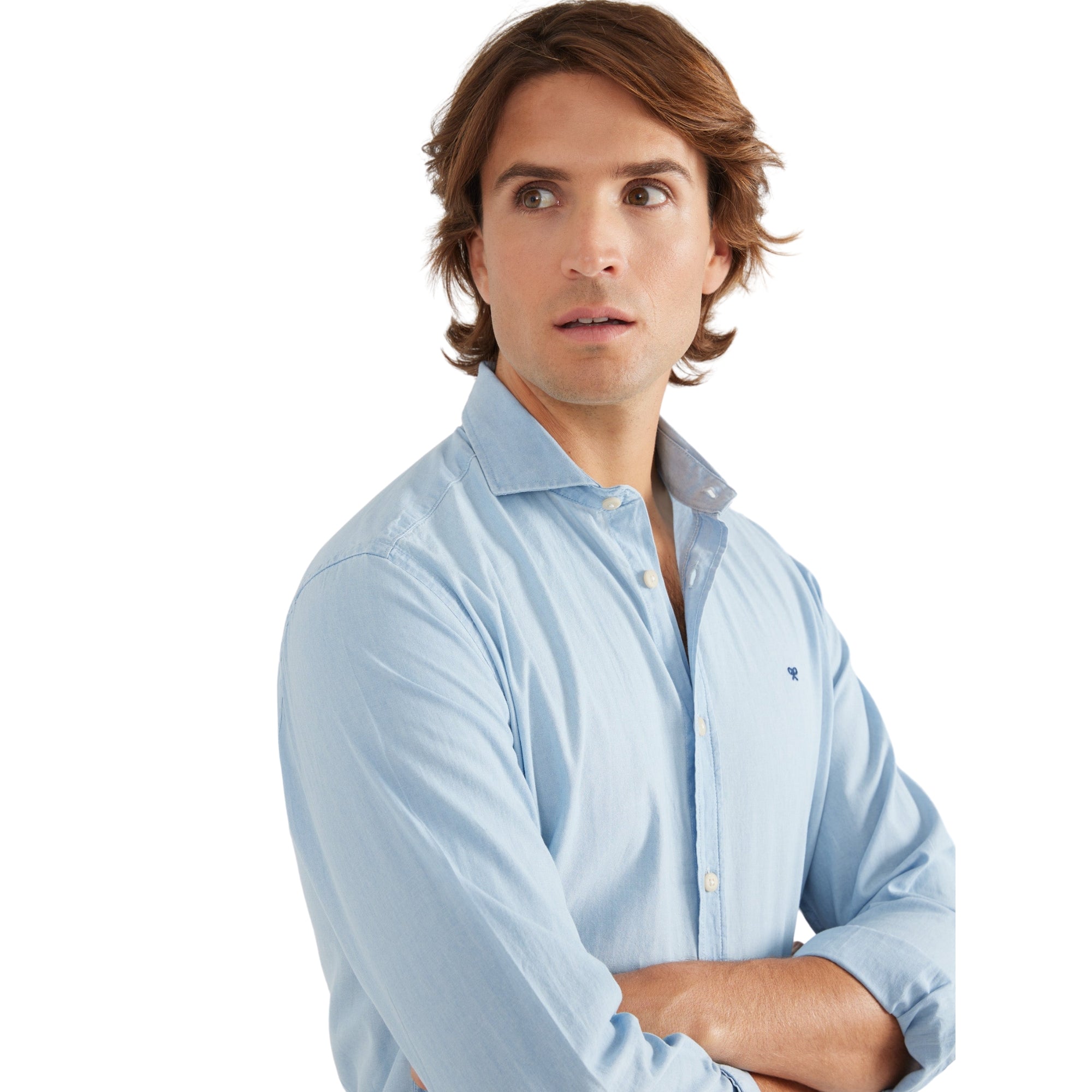 Camisa Sport Denim Cutaway Azul Claro | Silbon · imagen 2