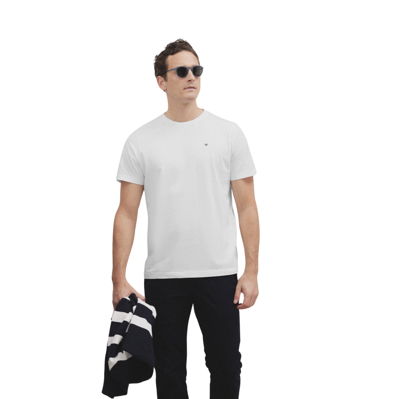 124603 Camisetas Silbon Hombre Minilogo Blanco