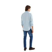 Thumbnail for 123623 Camisas Silbon Hombre Polera Sport Denim Azul Claro