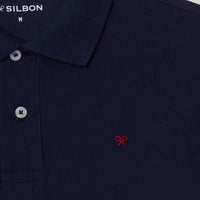 Thumbnail for 124653 Polos Silbon Clasico Liso Azul Marino