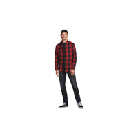 Thumbnail for 12181602BRICK RED SLIM FIT Camisa jack jones jjegingham twill shirt l/s noos