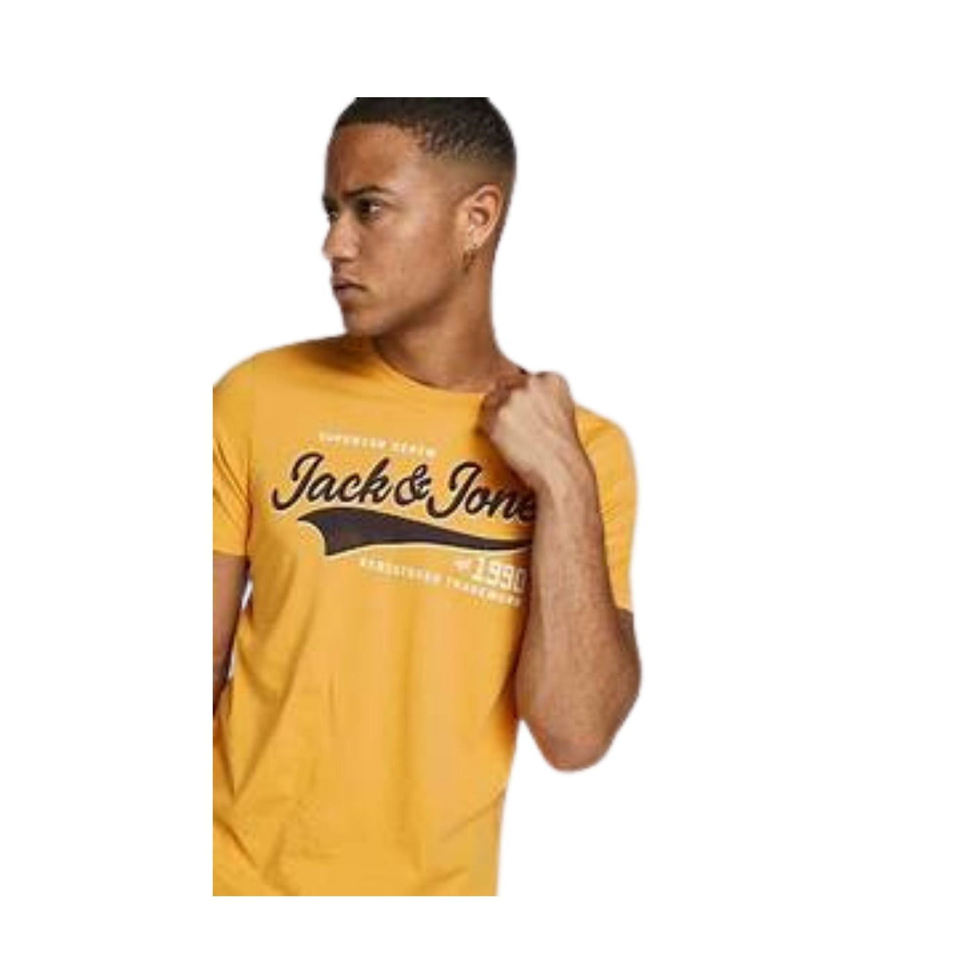 Camiseta Jjelogo Tee Ss O-Neck 2 Col Aw21 Sn Orange | Jack & Jones · imagen 2