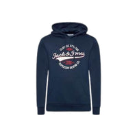 Thumbnail for 12189736NAVY BLAZER REG Sudadera jack jones jjelogo sweat hood 2 col 21/22 noos