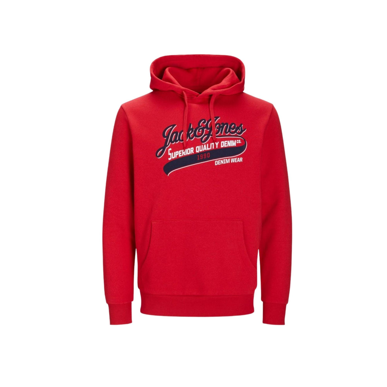 12189736TRUE RED Sudadera jack jones jjelogo sweat hood