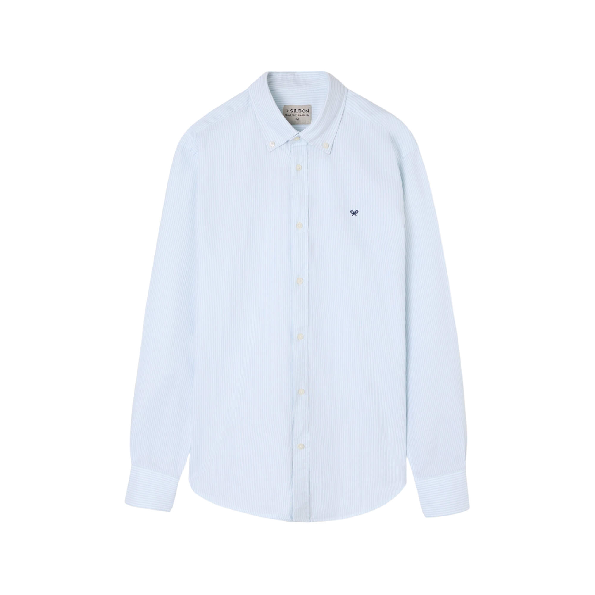 Camisa Sport Oxford Rayas Verde Claro | Silbon · imagen 3