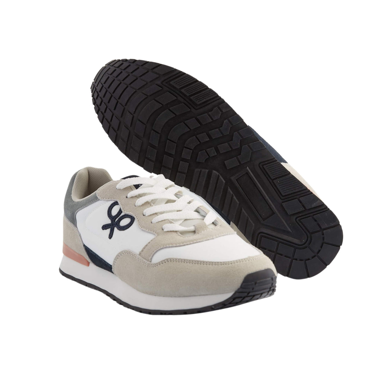 124451 Zapatilla  Silbon Hombre Running Style Beige