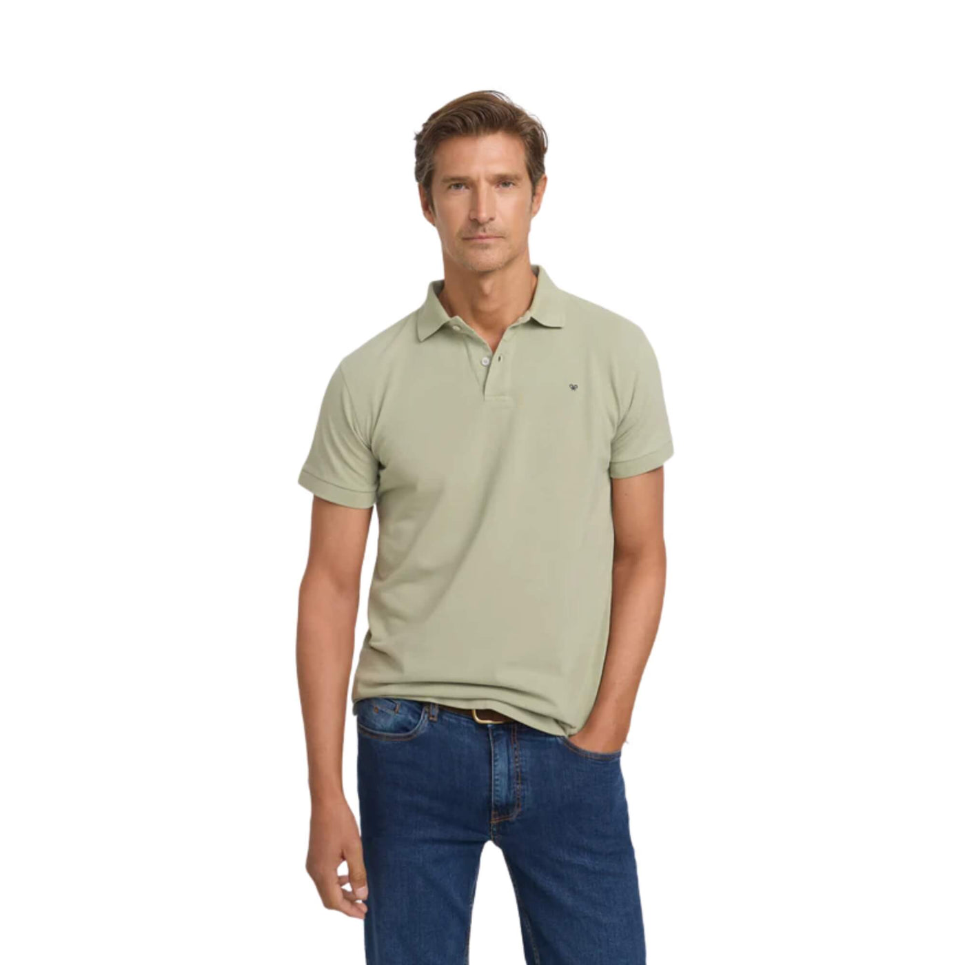 Polo Clasico Liso Verde Medio | Silbon · imagen 2