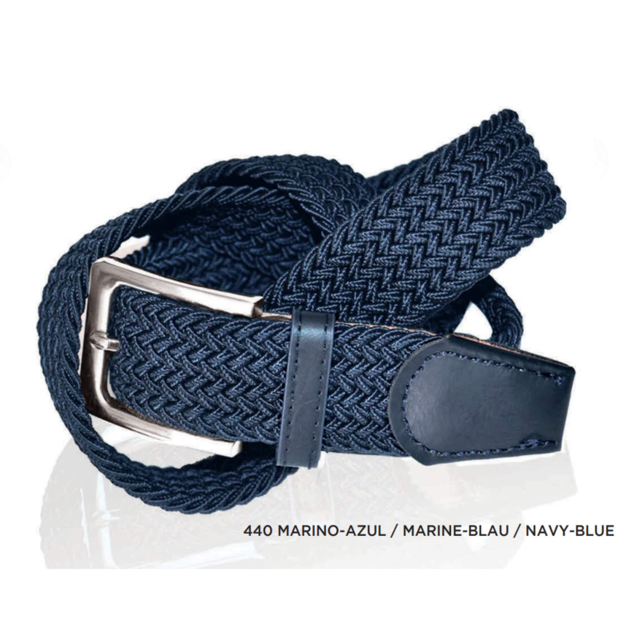 101440 Cinturones Lindenmann Hombre Elástico Textil Trenzado 101