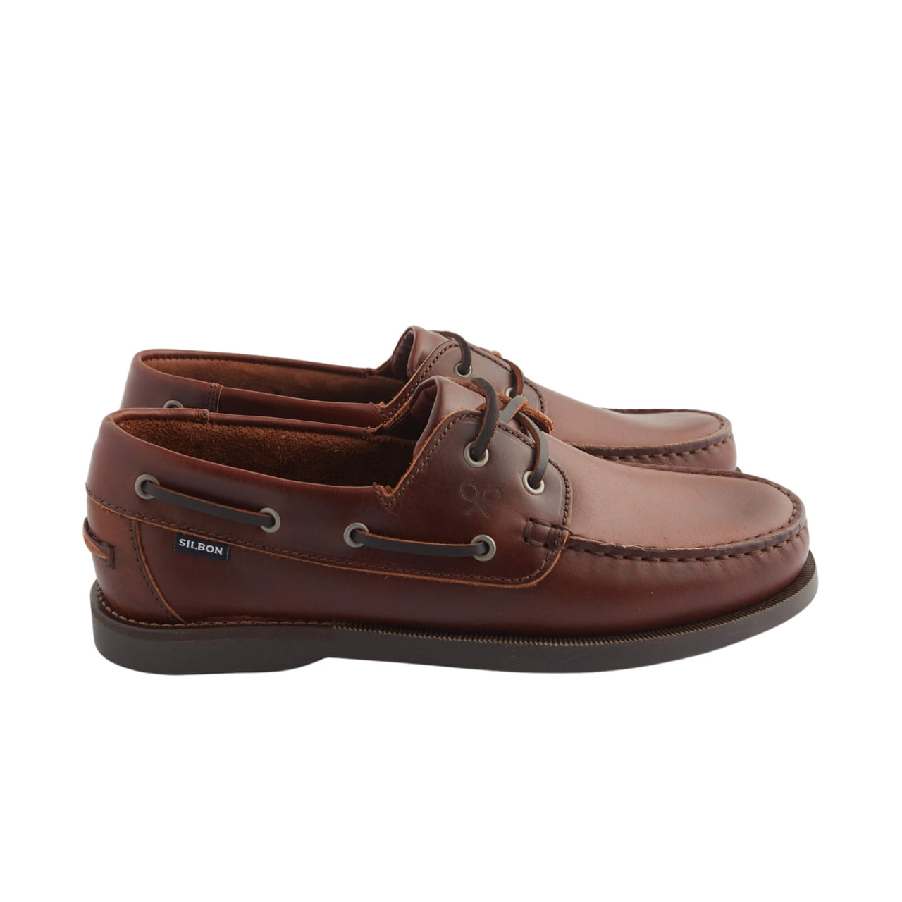 125365 Zapato Silbon Hombre Nautico Piel Fino Marron