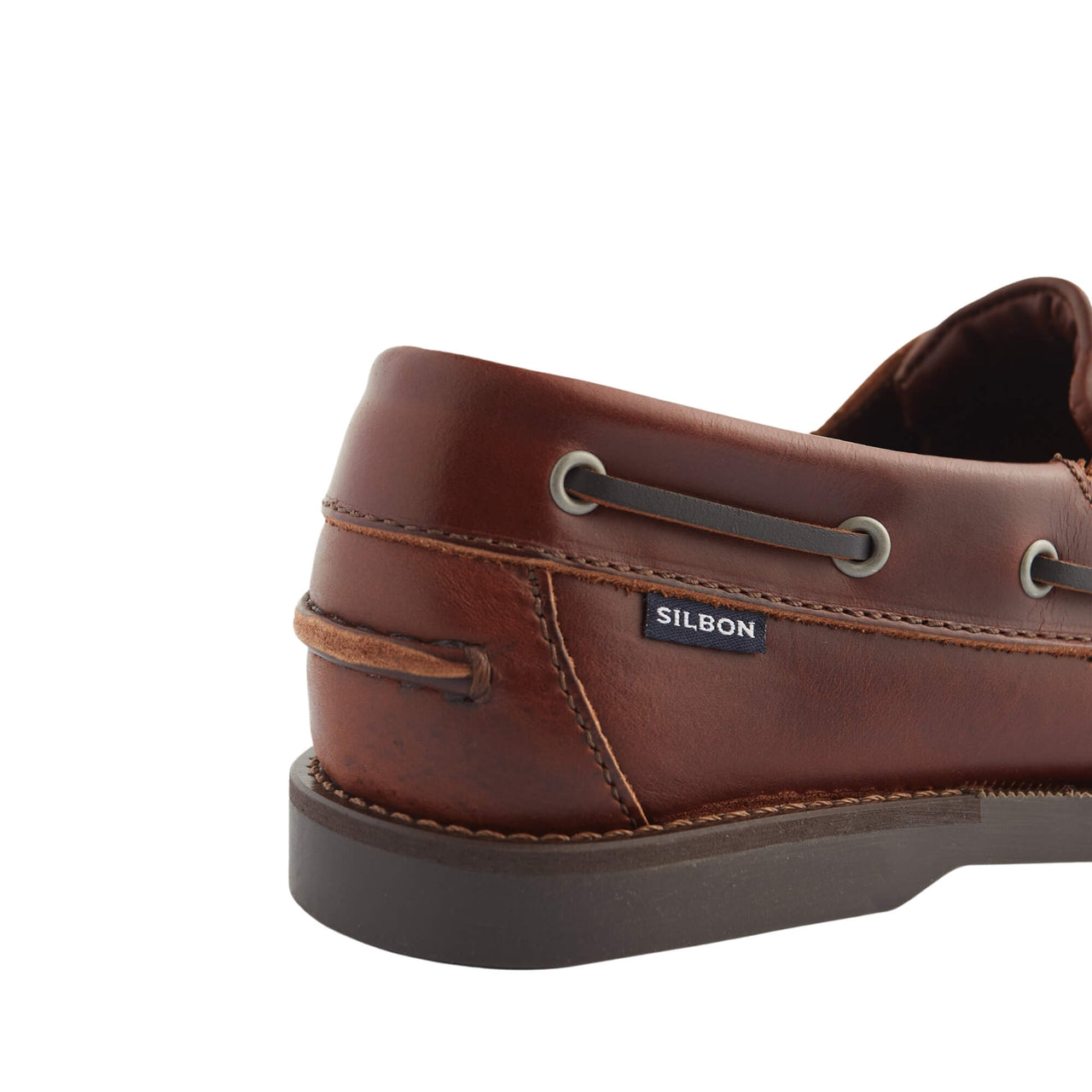 125365 Zapato Silbon Hombre Nautico Piel Fino Marron