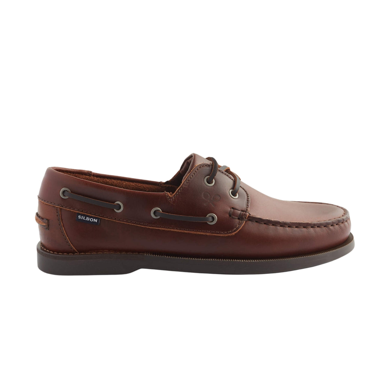 125365 Zapato Silbon Hombre Nautico Piel Fino Marron