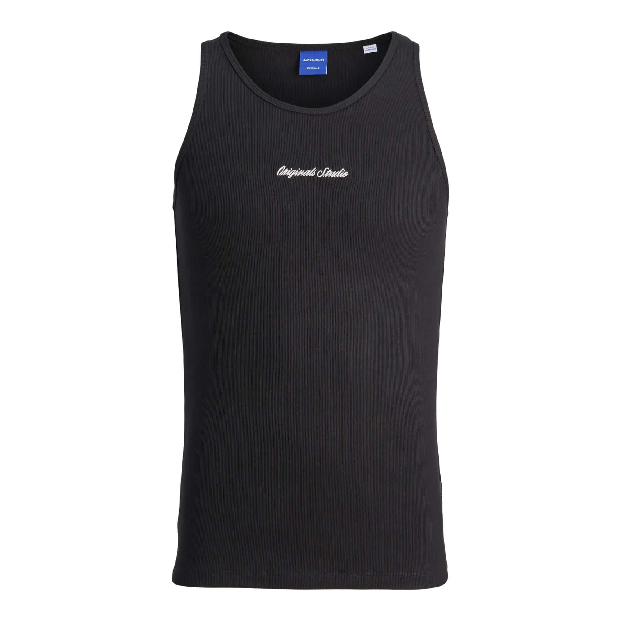 Camiseta Jornorrebro Rib Tank Top Black | Jack & Jones · imagen 2