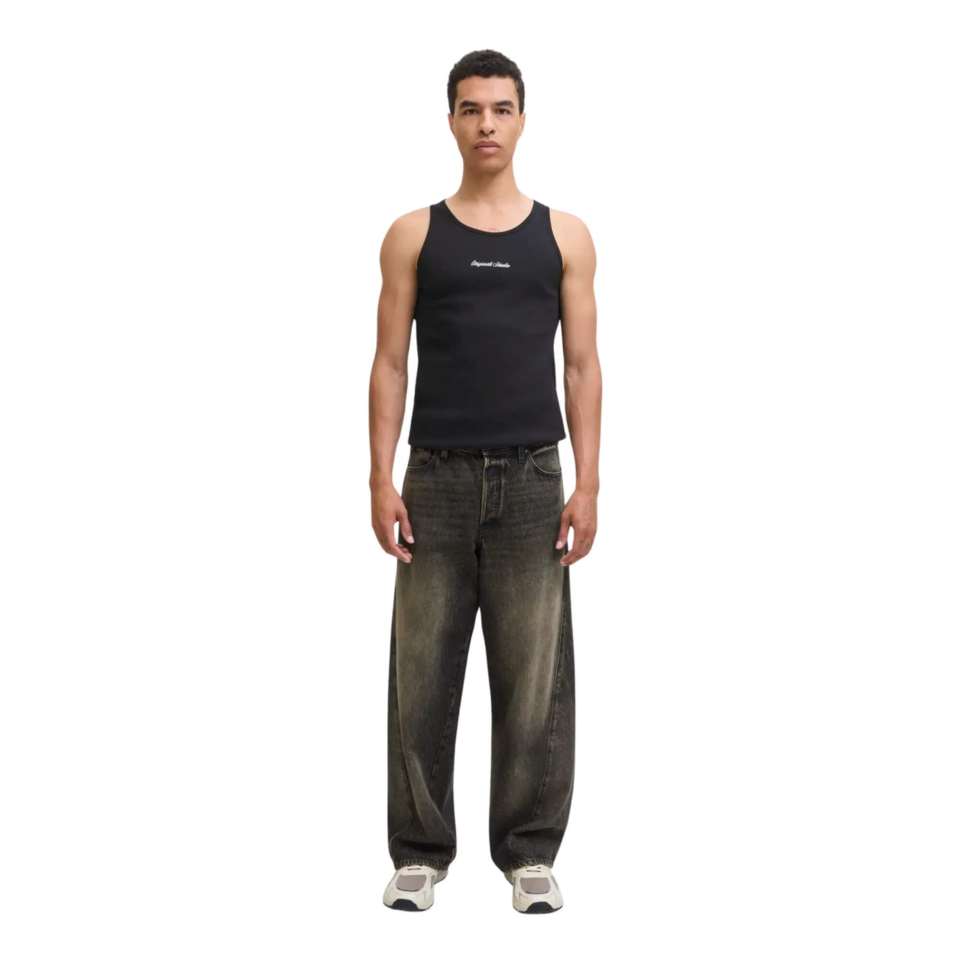 Camiseta Jornorrebro Rib Tank Top Black | Jack & Jones · imagen 3