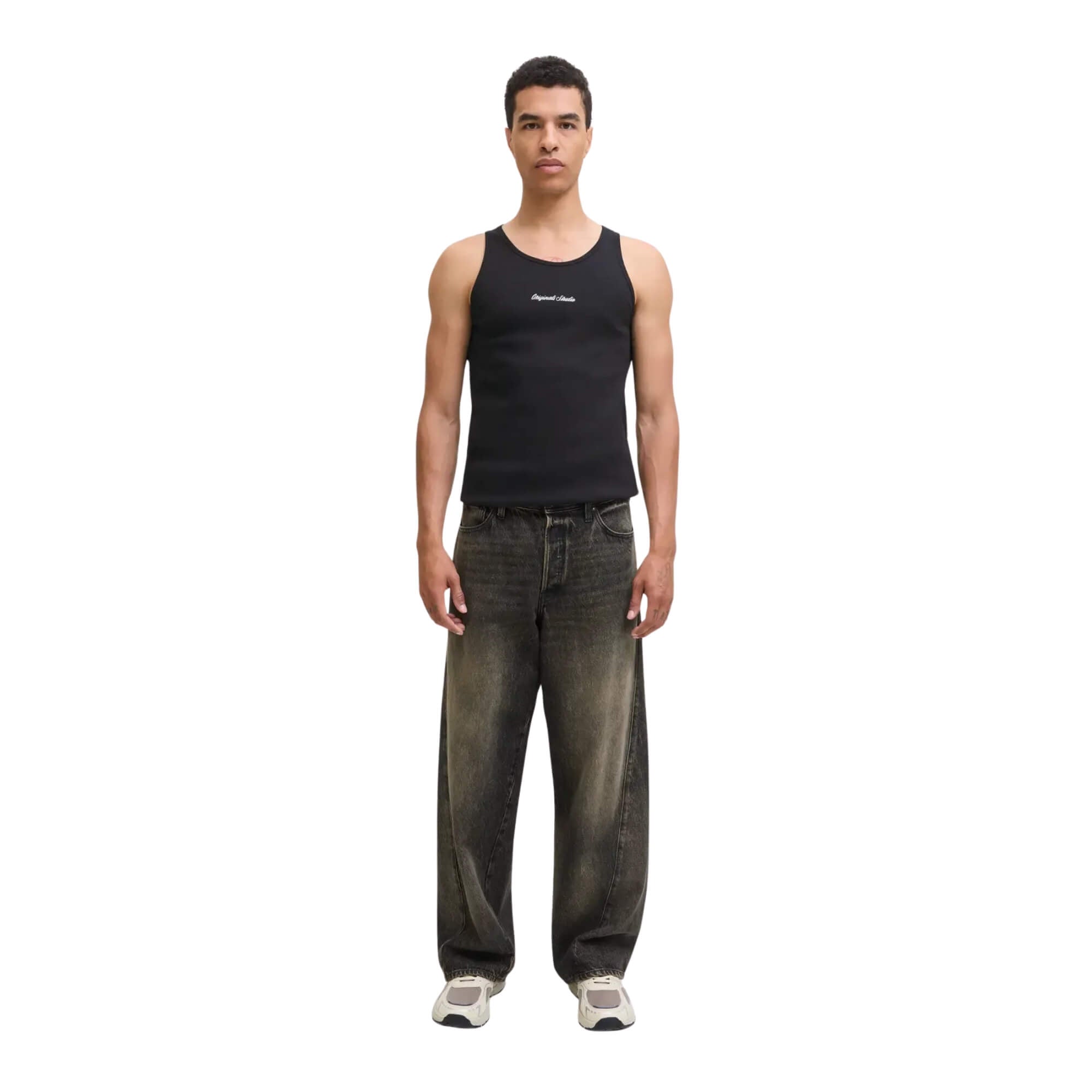Camiseta Jornorrebro Rib Tank Top Black | Jack & Jones · imagen 3