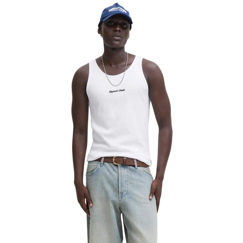 Camiseta Jornorrebro Rib Tank Top White | Jack & Jones