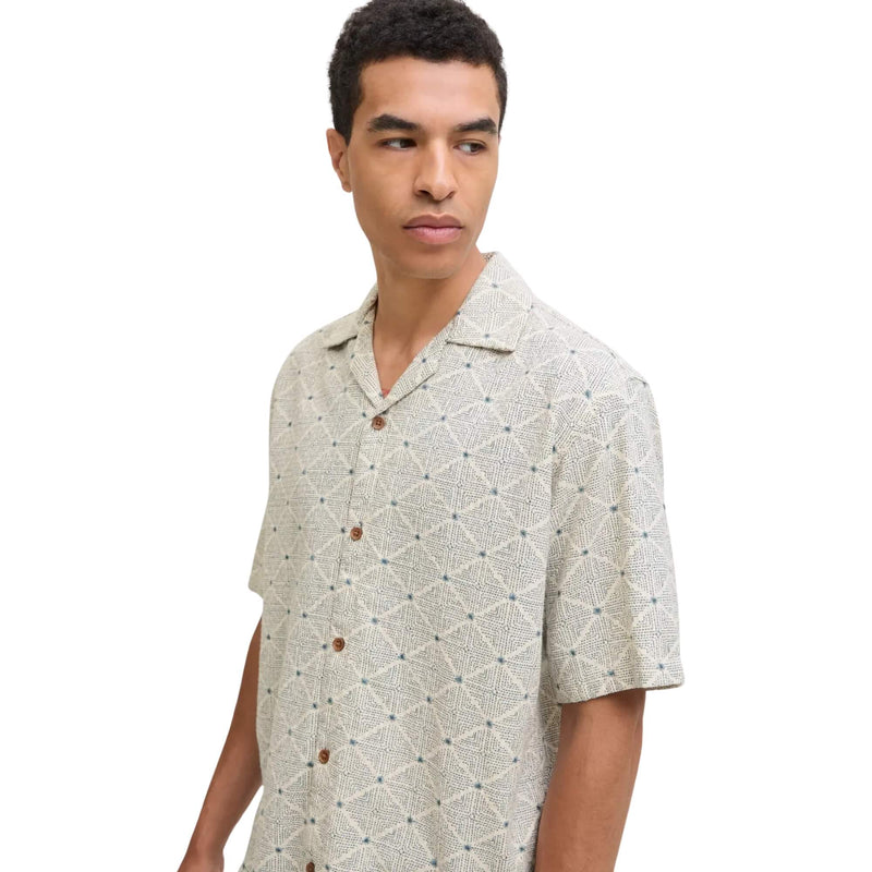JACK and JONES Camisa Jprbluvincent Print Resort Shirt Sn Blue | Jack & Jones