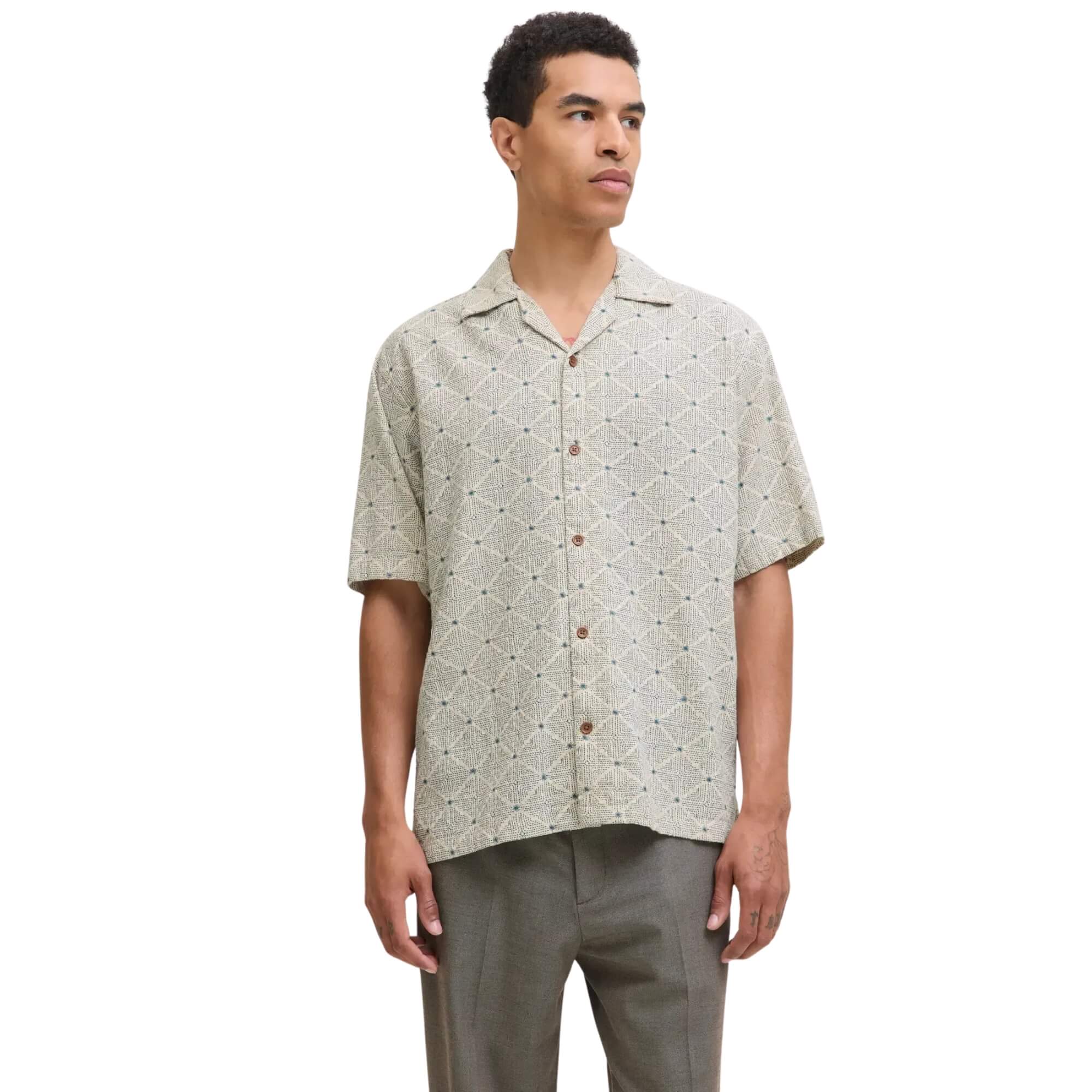 JACK and JONES Camisa Jprbluvincent Print Resort Shirt Sn Blue | Jack & Jones · imagen 2
