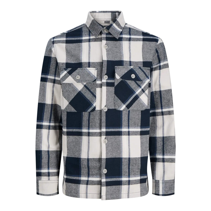 Camisa Jprrayle Melange Check Overshirt Sn Dark | Jack & Jones