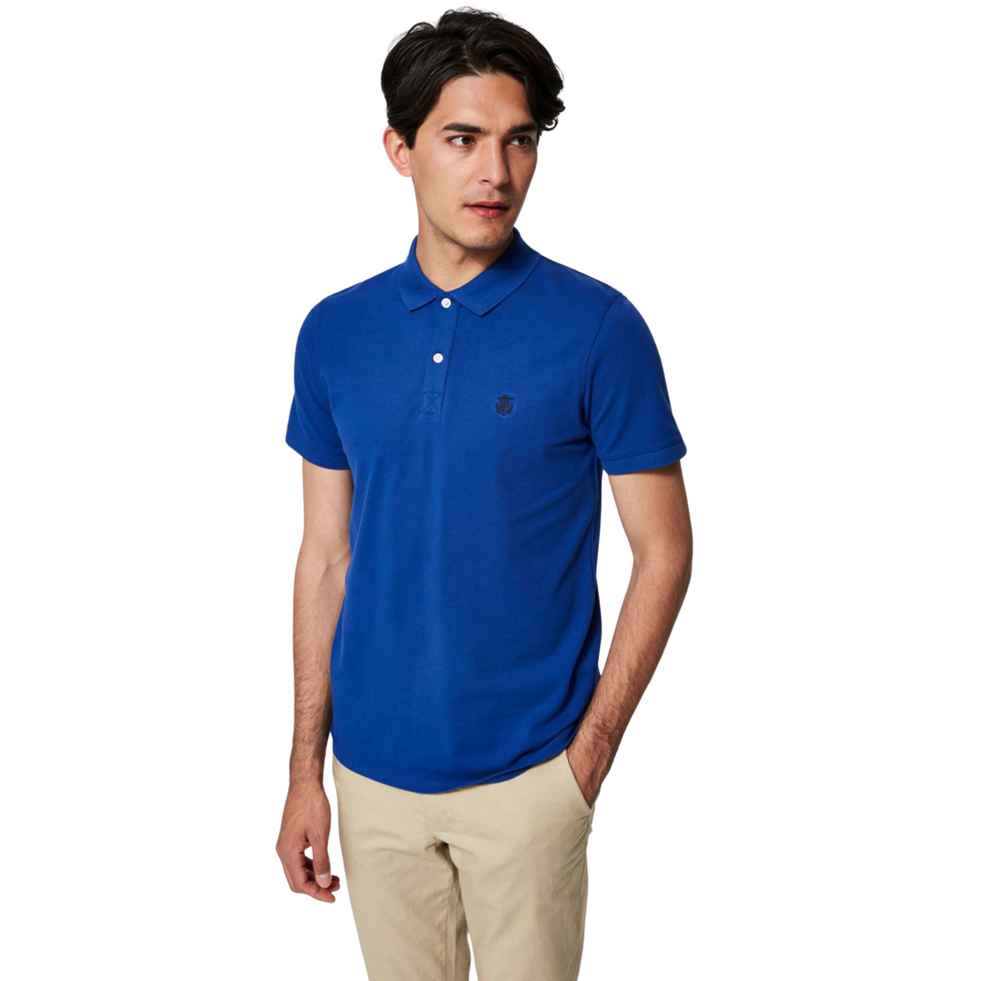 SLHARO SS EMBROIDERY POLO SELECTED (16049517) · imagen 1