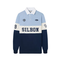 Thumbnail for 129694 Polos Silbon Hombre Clasico Rugby Celeste Azul Marino