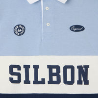 Thumbnail for 129694 Polos Silbon Hombre Clasico Rugby Celeste Azul Marino