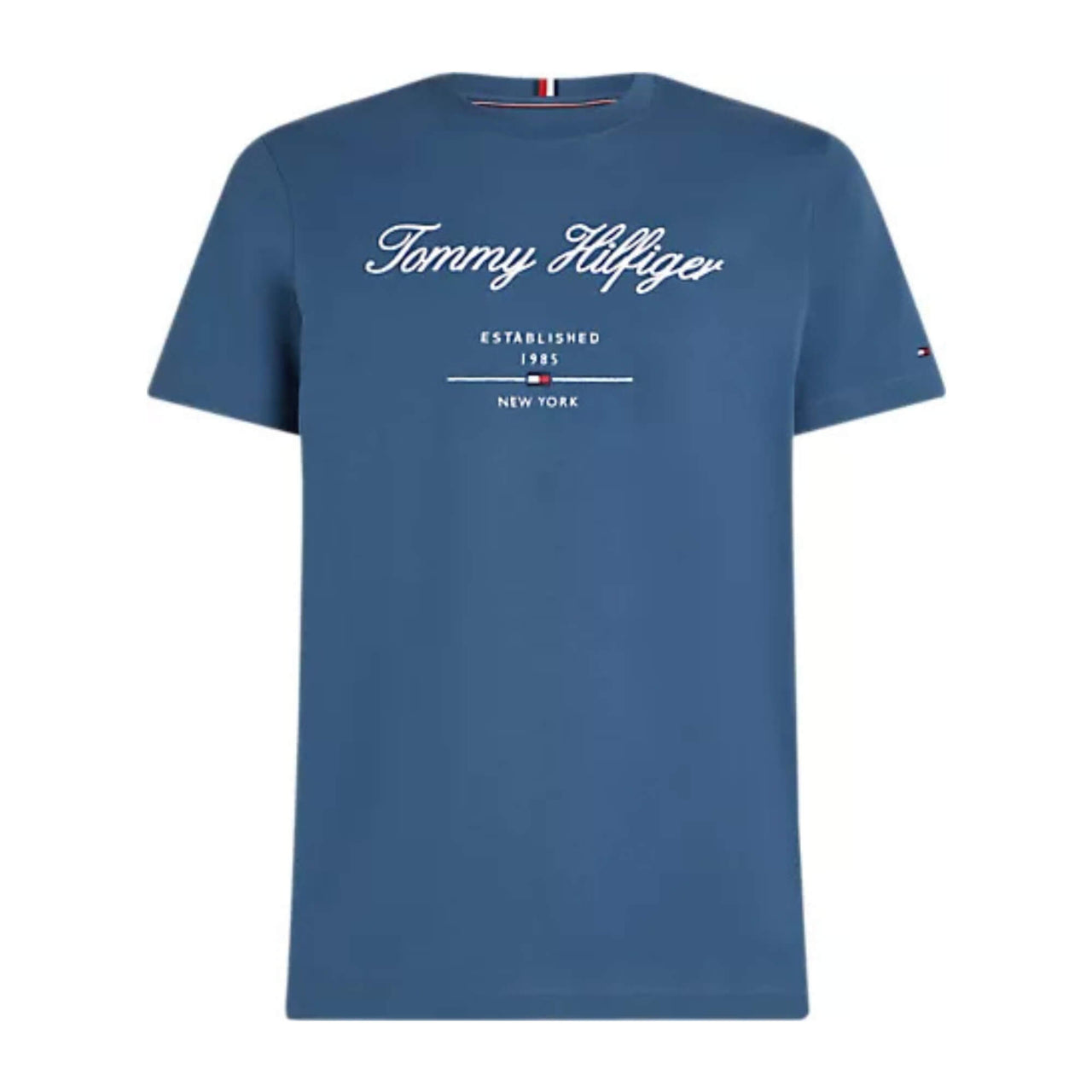 Mw0Mw33691Dbz Camisetas Tommy Hilfiger Hombre Script Logo Tee