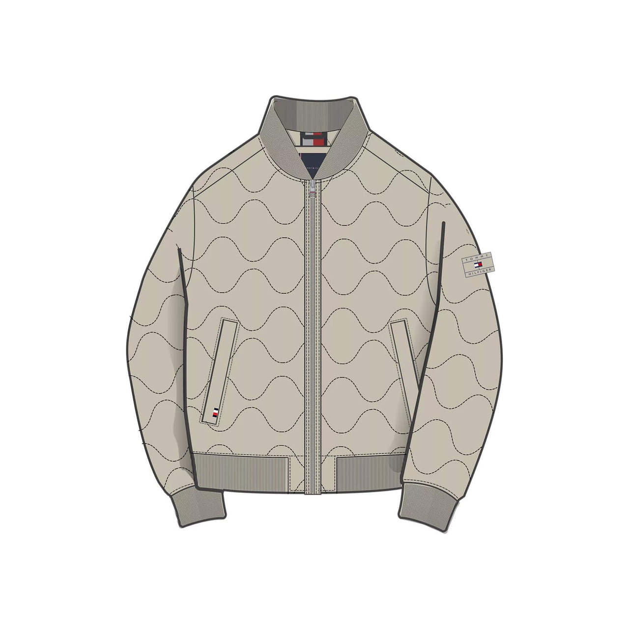 Mw0Mw37341Aev Cazadoras Tommy Hilfiger Hombre Onion Quilted Bomber