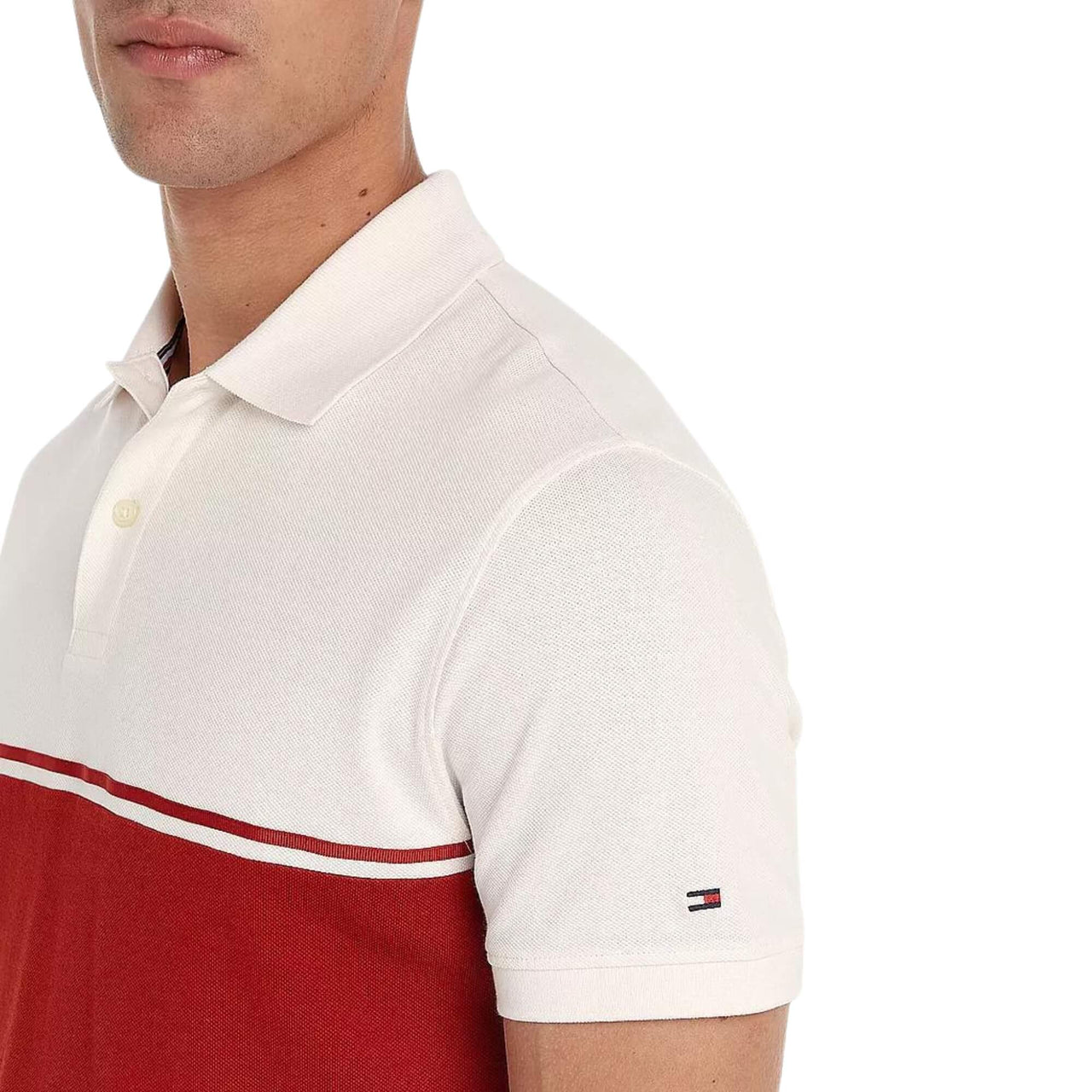 Mw0Mw35600Xnn Polos Tommy Hilfiger Hombre Colorblock Reg Polo